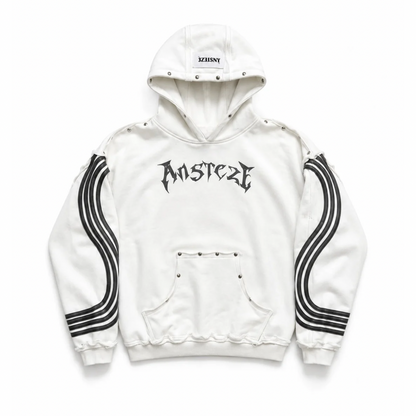 ANSTEZE hoodie Track Suit WITHE|Boxy Fit
