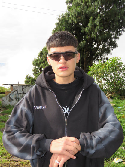 ANSTEZE Zip Up | Boxy Fit