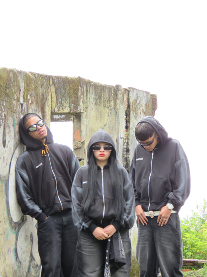 ANSTEZE Zip Up | Boxy Fit