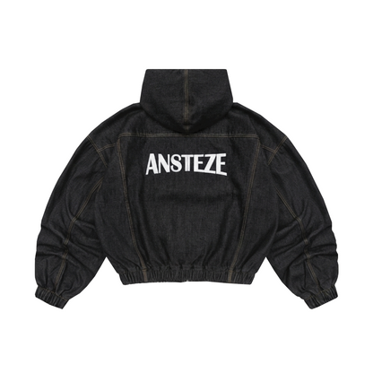 ANSTEZE Zip hoodie set Denim | Box Fit