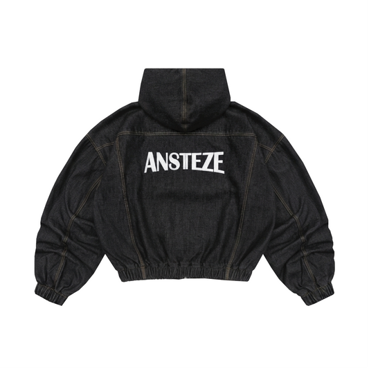 ANSTEZE Zip hoodie set Denim | Box Fit