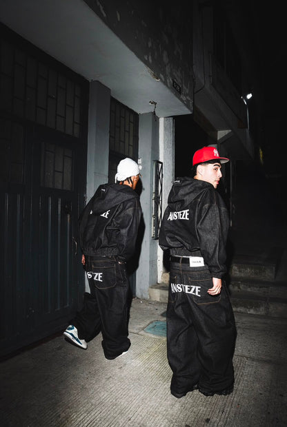 ANSTEZE Pants set denim|Barrel fit
