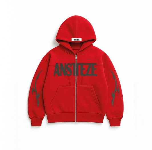 ANSTEZE Zip hoodie ROJA | Normla Fit
