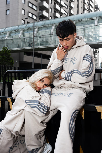 ANSTEZE Track Suit C1 Beige | Boxy Fit