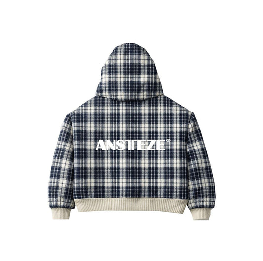ANSTEZE Zip hoodie AZUL | Boxy Fit
