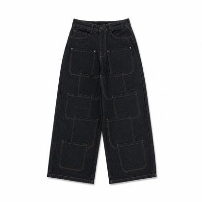 ANSTEZE Pants set denim|Barrel fit