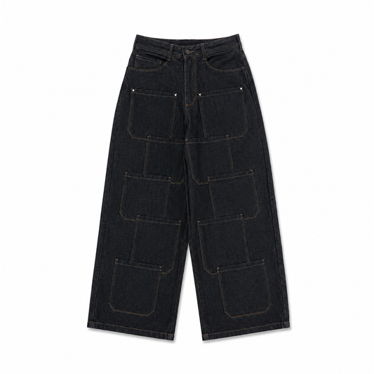 ANSTEZE Pants set denim|Barrel fit