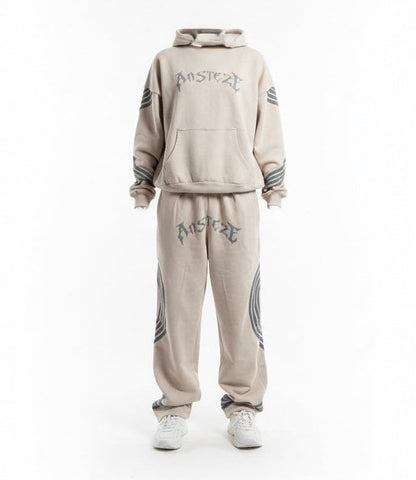 ANSTEZE Track Suit C1 Beige | Boxy Fit